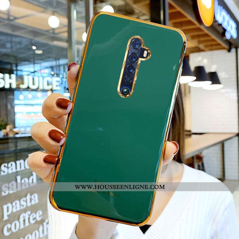 Étui Oppo Reno2 Z Fluide Doux Silicone Protection Incassable Net Rouge Vert Tout Compris Verte