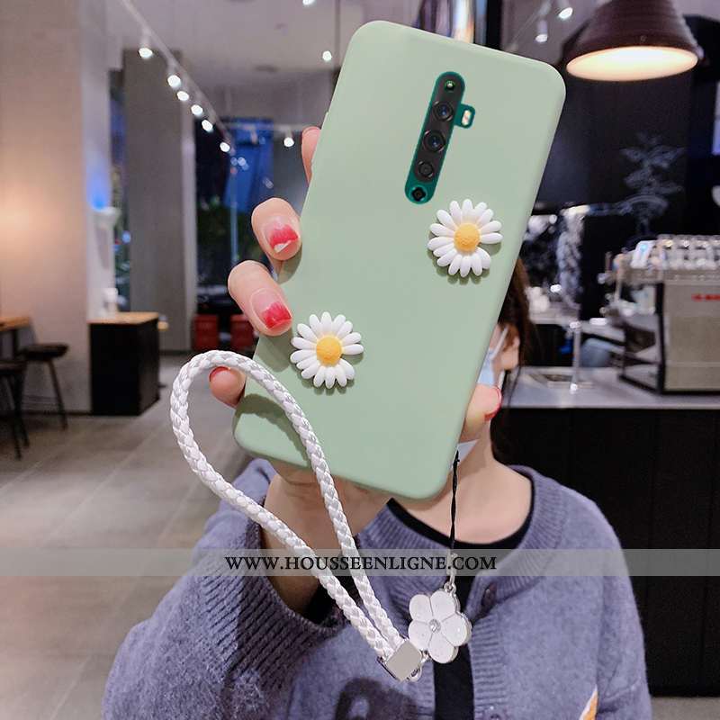 Étui Oppo Reno2 Z Légère Silicone Légères Téléphone Portable Amoureux Blanc Coque Blanche