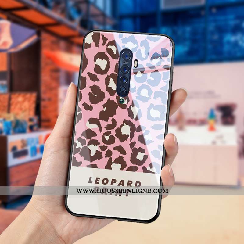 Étui Oppo Reno2 Z Modèle Fleurie Fluide Doux Créatif Tout Compris Légère Verre Noir