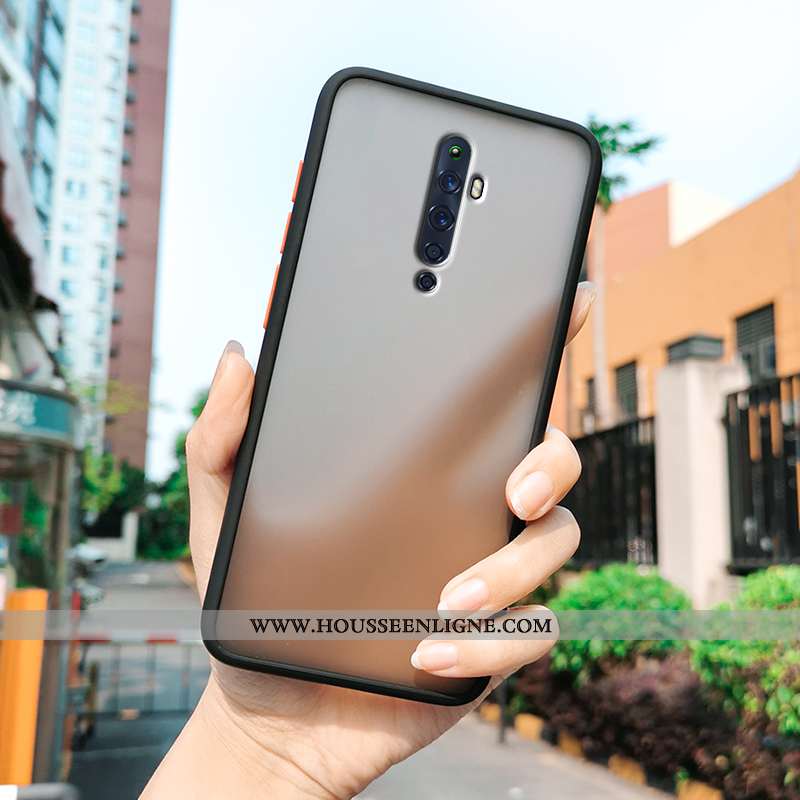 Étui Oppo Reno2 Z Protection Transparent Blanc Fluide Doux Téléphone Portable Tendance Délavé En Dai