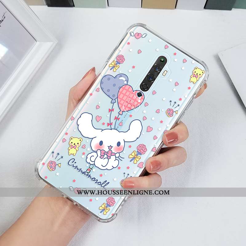 Étui Oppo Reno2 Z Protection Transparent Incassable Légère Blanc Personnalité Créatif Blanche