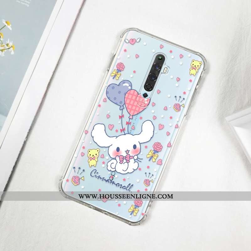 Étui Oppo Reno2 Z Protection Transparent Incassable Légère Blanc Personnalité Créatif Blanche