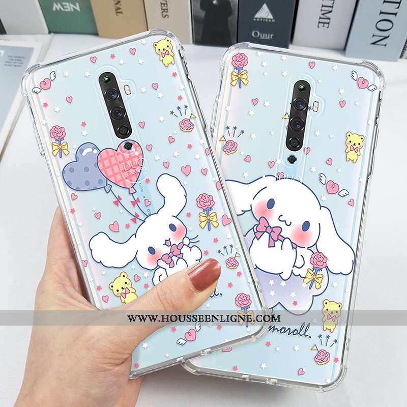 Étui Oppo Reno2 Z Protection Transparent Incassable Légère Blanc Personnalité Créatif Blanche