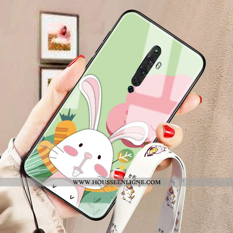 Étui Oppo Reno2 Z Protection Verre Tendance Fluide Doux Téléphone Portable Coque Incassable Jaune
