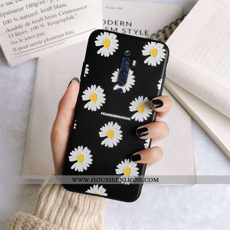 Étui Oppo Reno2 Z Silicone Protection Fluide Doux Téléphone Portable Tout Compris Gaufrage Incassabl