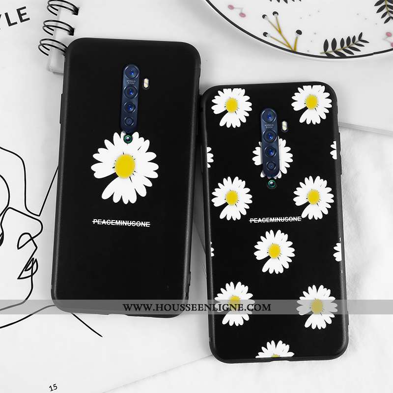 Étui Oppo Reno2 Z Silicone Protection Fluide Doux Téléphone Portable Tout Compris Gaufrage Incassabl