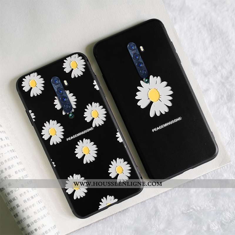 Étui Oppo Reno2 Z Silicone Protection Fluide Doux Téléphone Portable Tout Compris Gaufrage Incassabl