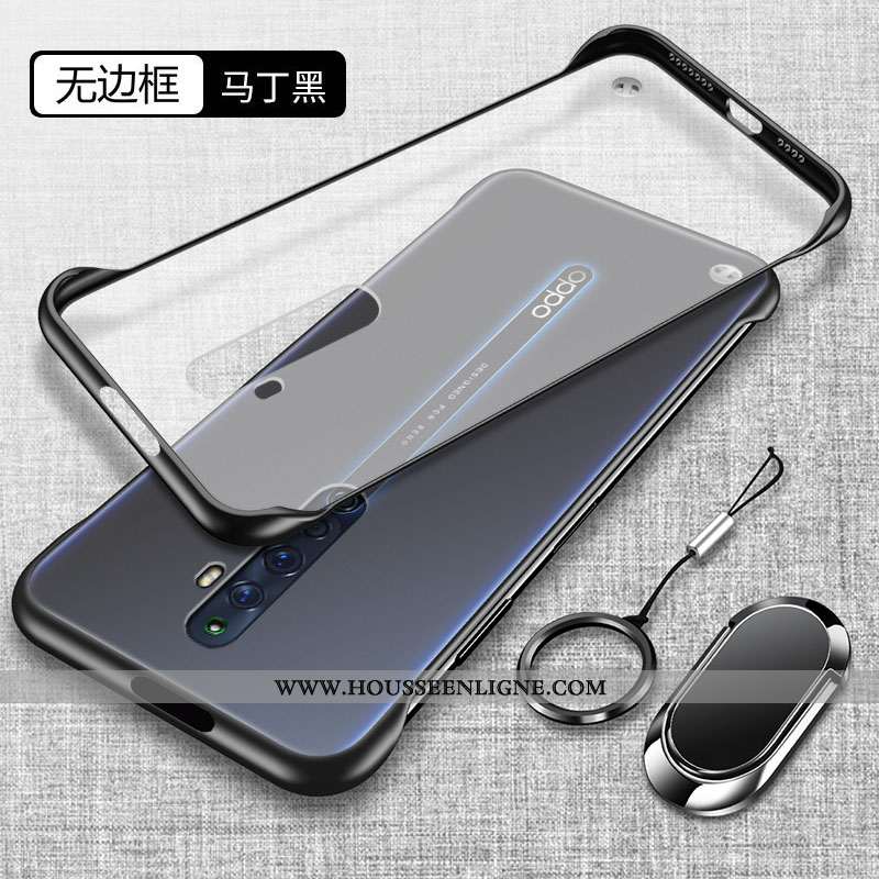 Étui Oppo Reno2 Z Tendance Fluide Doux Coque Silicone Incassable Noir