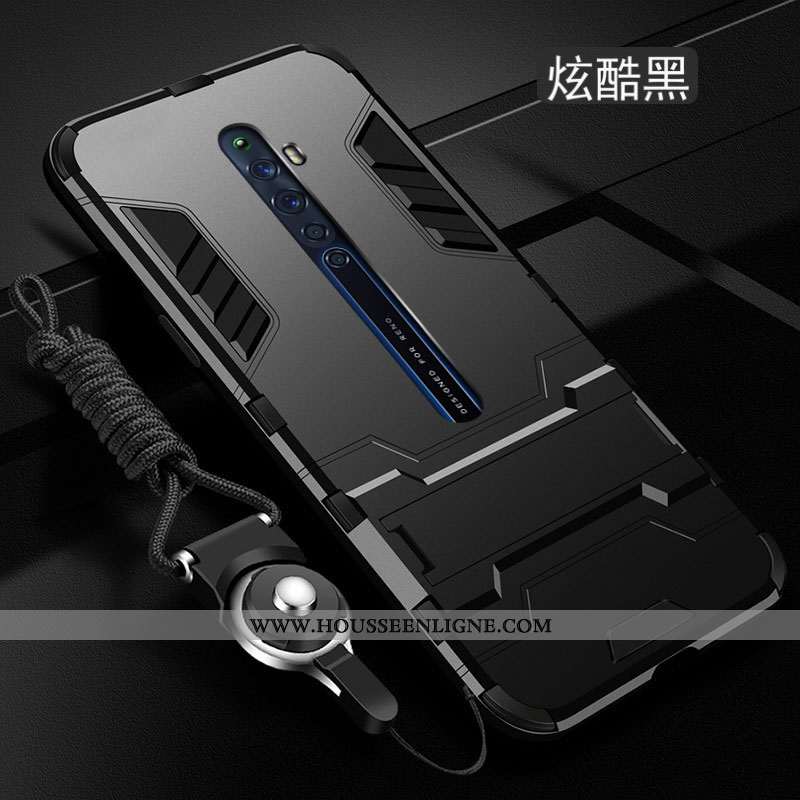 Étui Oppo Reno2 Z Tendance Fluide Doux Délavé En Daim Silicone Protection Coque Tout Compris Bleu