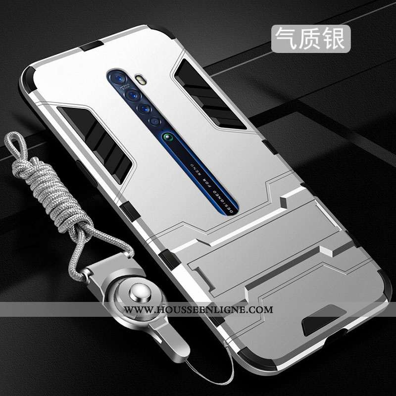 Étui Oppo Reno2 Z Tendance Fluide Doux Délavé En Daim Silicone Protection Coque Tout Compris Bleu
