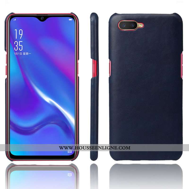 Étui Oppo Rx17 Neo Cuir Protection Coque Marron Qualité Téléphone Portable