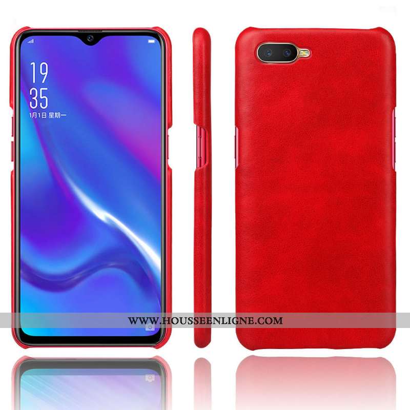 Étui Oppo Rx17 Neo Cuir Protection Coque Marron Qualité Téléphone Portable