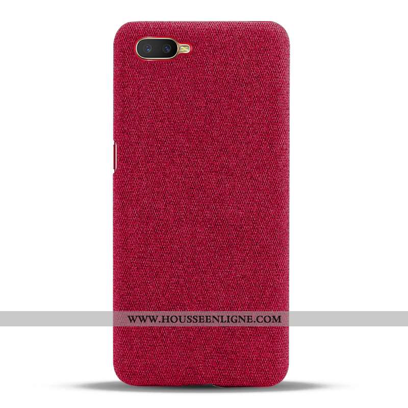 Étui Oppo Rx17 Neo Protection Tendance Rouge Téléphone Portable Incassable Tissu
