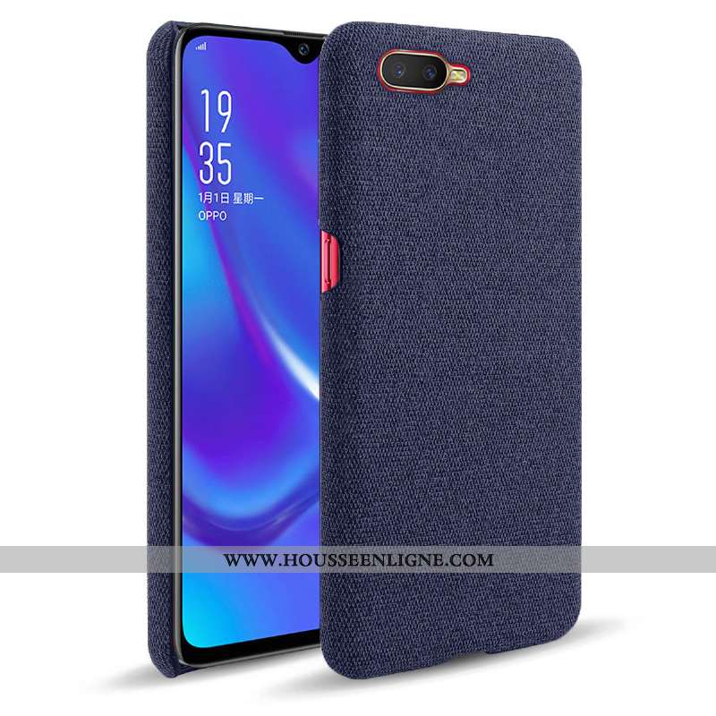 Étui Oppo Rx17 Neo Protection Tendance Rouge Téléphone Portable Incassable Tissu
