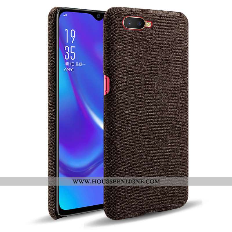 Étui Oppo Rx17 Neo Protection Tendance Rouge Téléphone Portable Incassable Tissu