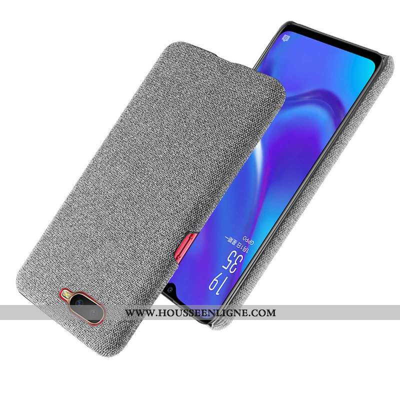 Étui Oppo Rx17 Neo Protection Vin Rouge Tissu Coque Téléphone Portable Difficile Bordeaux