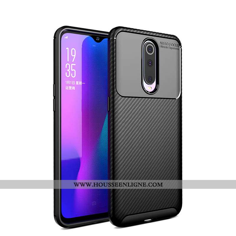 Étui Oppo Rx17 Pro Fluide Doux Silicone Coque Simple Magnétisme Protection À Bord Noir