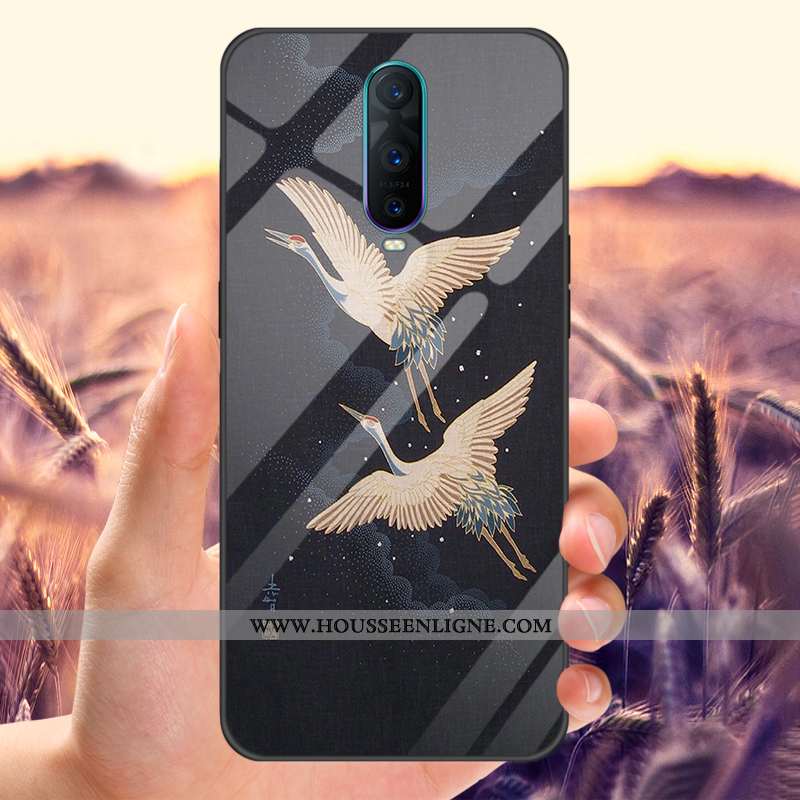 Étui Oppo Rx17 Pro Personnalité Protection Téléphone Portable Tout Compris Noir Tempérer Miroir