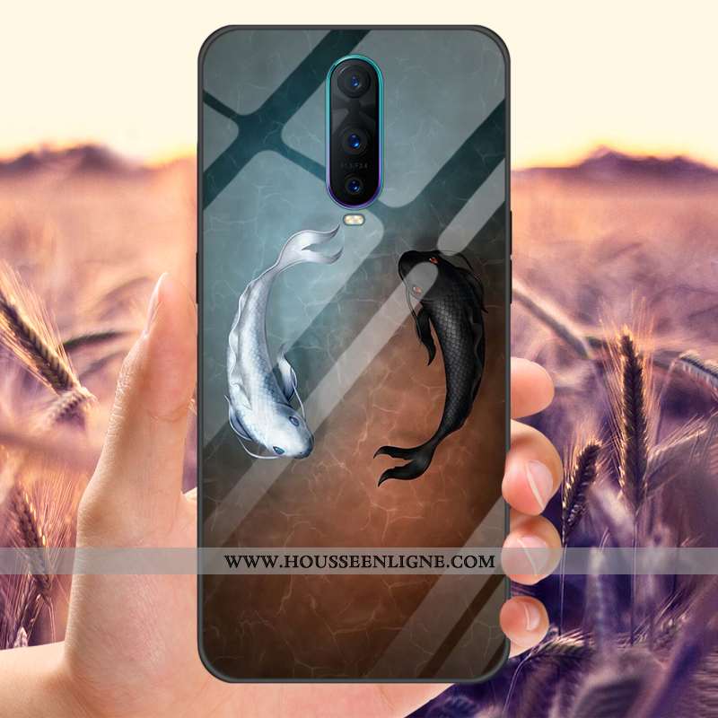 Étui Oppo Rx17 Pro Personnalité Protection Téléphone Portable Tout Compris Noir Tempérer Miroir