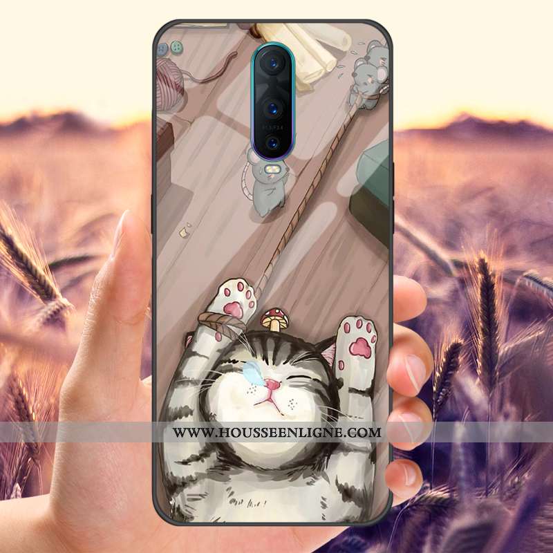 Étui Oppo Rx17 Pro Personnalité Protection Téléphone Portable Tout Compris Noir Tempérer Miroir