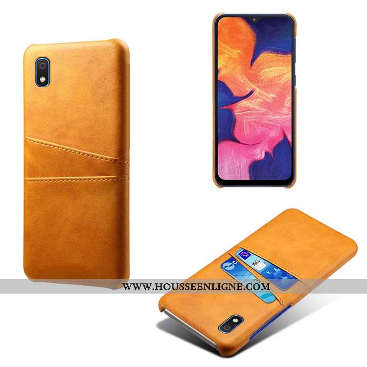 Étui Samsung Galaxy A10 Cuir Modèle Fleurie Coque Bovins Étoile Incassable Rouge
