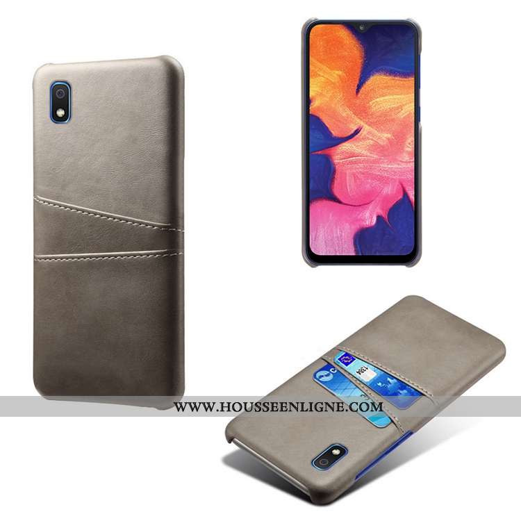 Étui Samsung Galaxy A10 Cuir Modèle Fleurie Coque Bovins Étoile Incassable Rouge