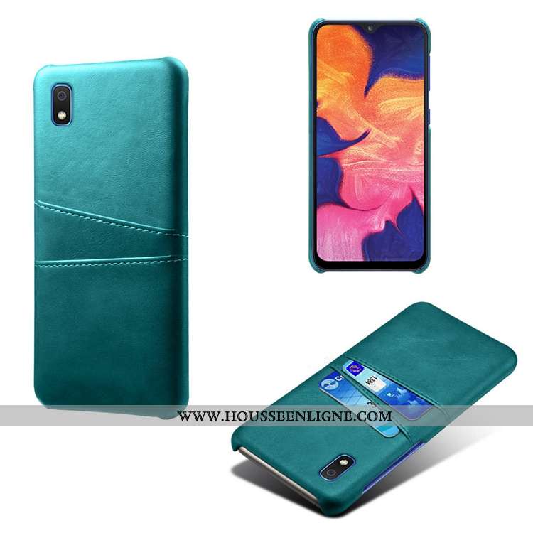 Étui Samsung Galaxy A10 Cuir Modèle Fleurie Coque Bovins Étoile Incassable Rouge