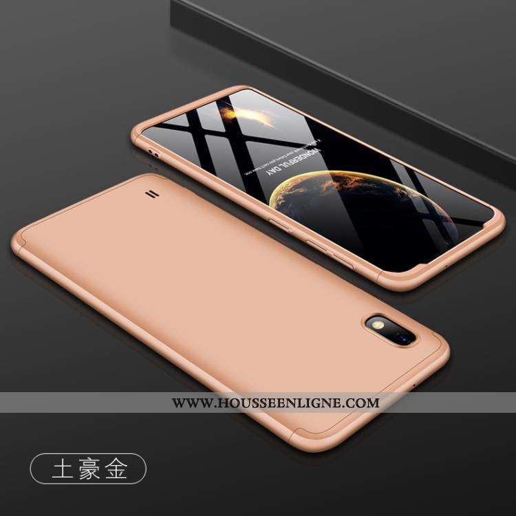 Étui Samsung Galaxy A10 Délavé En Daim Protection Incassable Téléphone Portable Nouveau Difficile Co