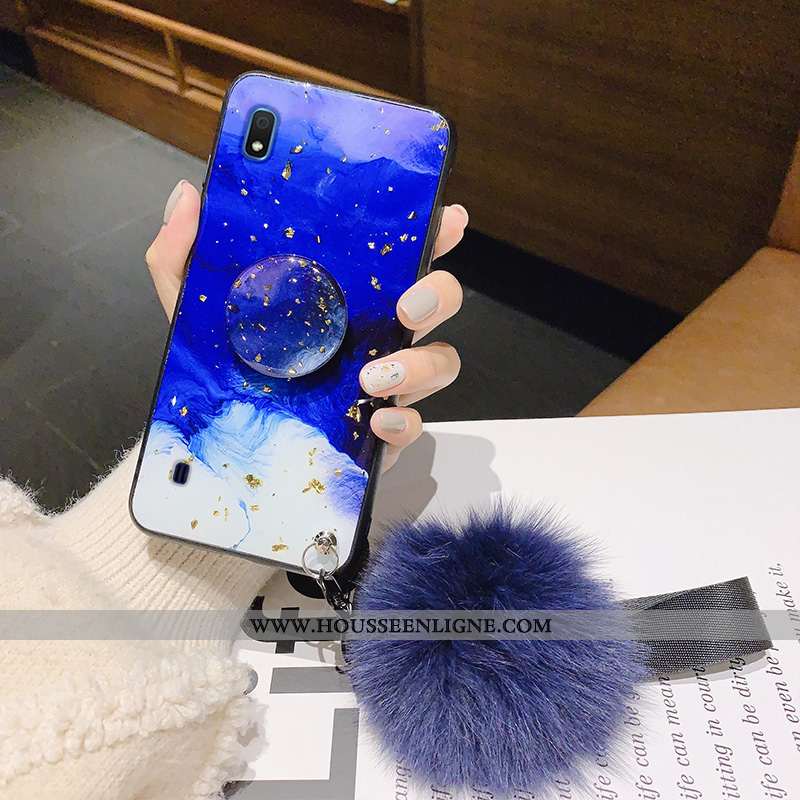 Étui Samsung Galaxy A10 Fluide Doux Silicone Protection Étoile Vert Nouveau Verte
