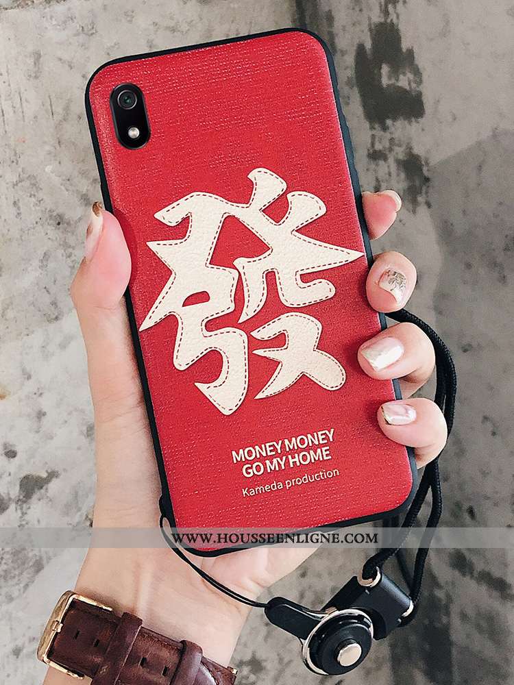 Étui Samsung Galaxy A10 Fluide Doux Silicone Rouge Nouveau Simple Peinture Téléphone Portable