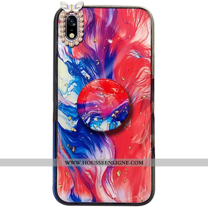 Étui Samsung Galaxy A10 Ornements Suspendus Tendance Incassable Étoile Pompon Rouge Téléphone Portab