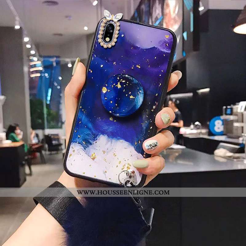 Étui Samsung Galaxy A10 Ornements Suspendus Tendance Incassable Étoile Pompon Rouge Téléphone Portab