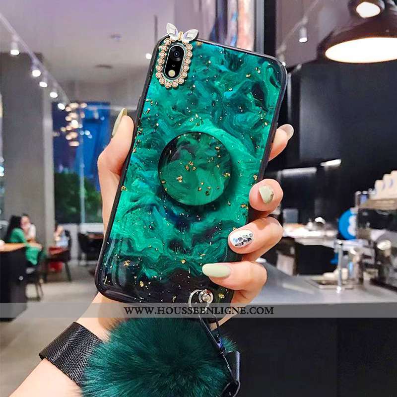 Étui Samsung Galaxy A10 Ornements Suspendus Tendance Incassable Étoile Pompon Rouge Téléphone Portab