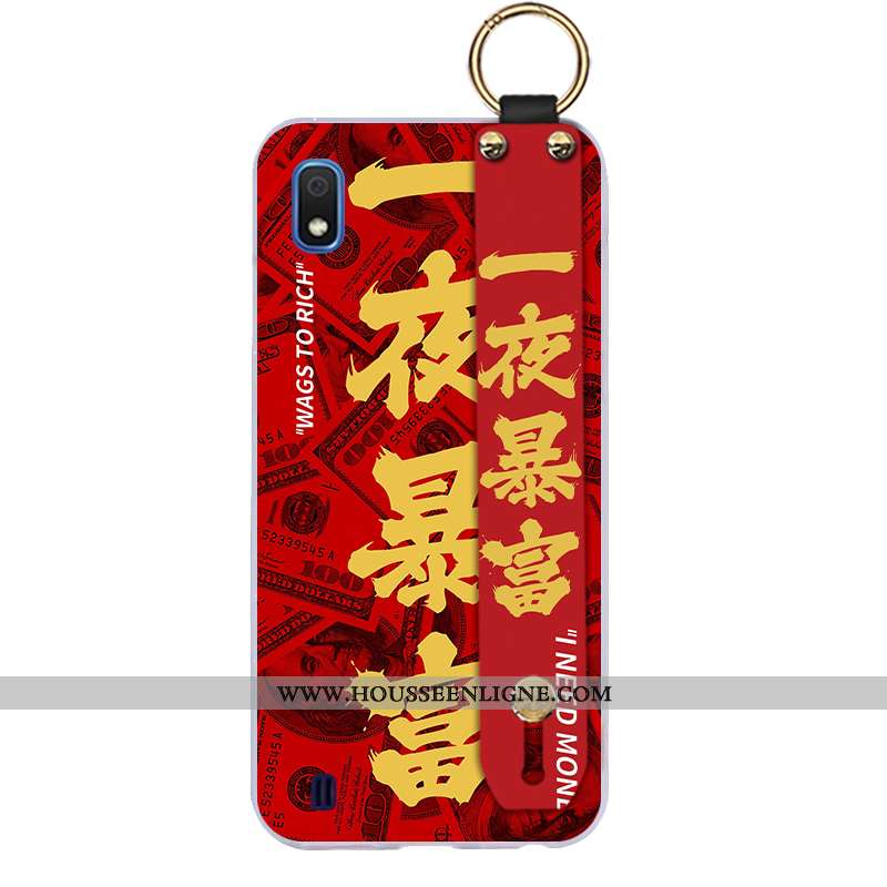Étui Samsung Galaxy A10 Personnalité Créatif Incassable Téléphone Portable Tendance Protection Rose