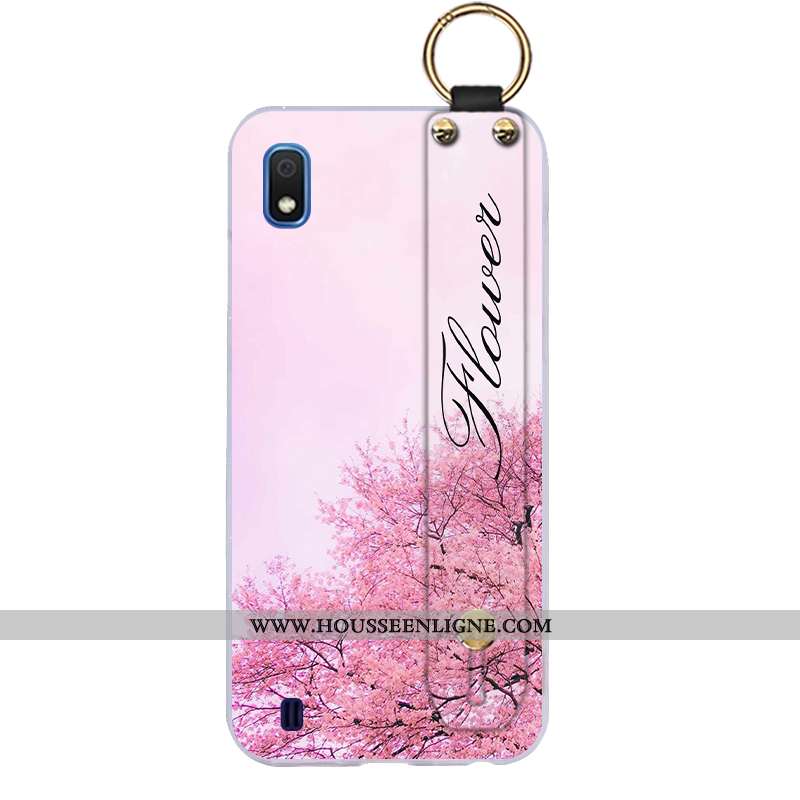 Étui Samsung Galaxy A10 Personnalité Créatif Incassable Téléphone Portable Tendance Protection Rose