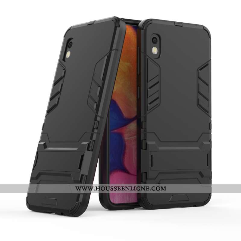 Étui Samsung Galaxy A10 Protection Personnalité Difficile Coque Armure Incassable Gris