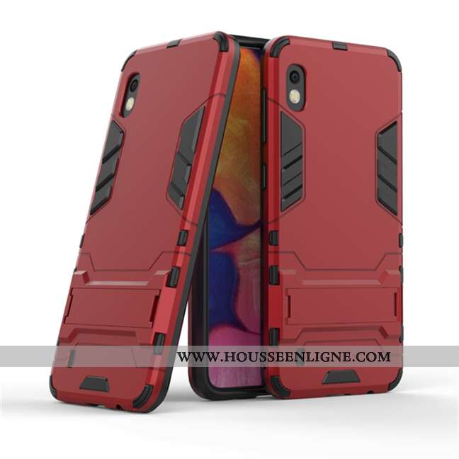 Étui Samsung Galaxy A10 Protection Personnalité Difficile Coque Armure Incassable Gris