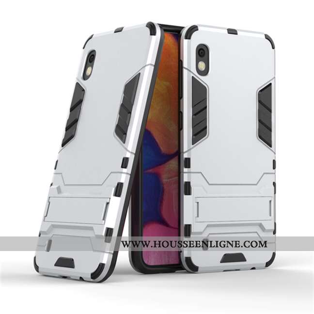 Étui Samsung Galaxy A10 Protection Personnalité Difficile Coque Armure Incassable Gris
