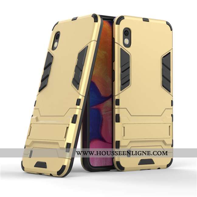 Étui Samsung Galaxy A10 Protection Personnalité Difficile Coque Armure Incassable Gris