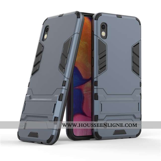 Étui Samsung Galaxy A10 Protection Personnalité Difficile Coque Armure Incassable Gris