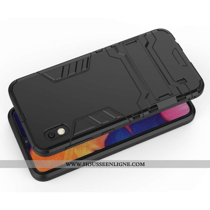 Étui Samsung Galaxy A10 Protection Personnalité Difficile Coque Armure Incassable Gris