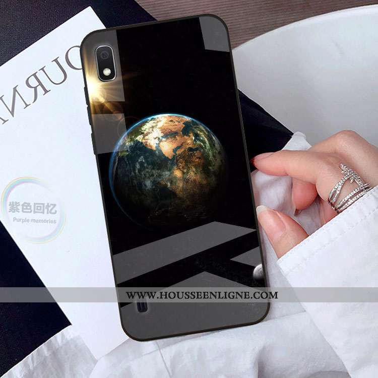 Étui Samsung Galaxy A10 Protection Personnalité Téléphone Portable Coque Dessin Animé Étoile Noir