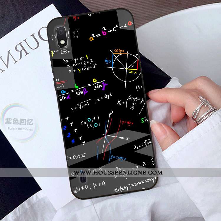 Étui Samsung Galaxy A10 Protection Personnalité Téléphone Portable Coque Dessin Animé Étoile Noir