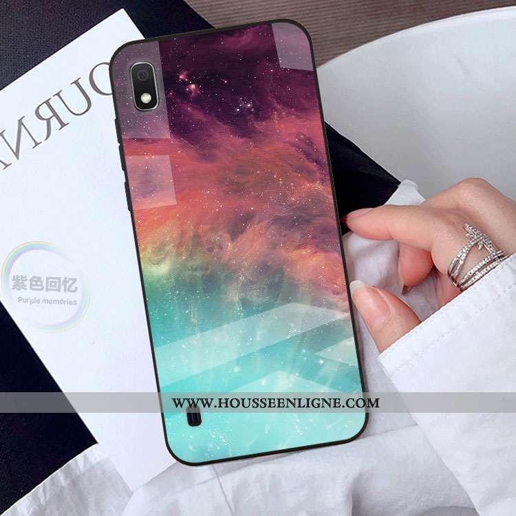 Étui Samsung Galaxy A10 Protection Personnalité Téléphone Portable Coque Dessin Animé Étoile Noir