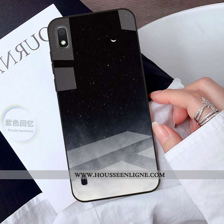 Étui Samsung Galaxy A10 Protection Personnalité Téléphone Portable Coque Dessin Animé Étoile Noir