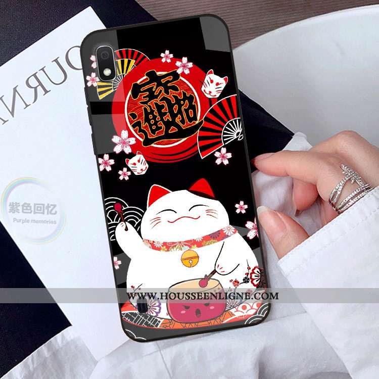 Étui Samsung Galaxy A10 Protection Personnalité Téléphone Portable Coque Dessin Animé Étoile Noir