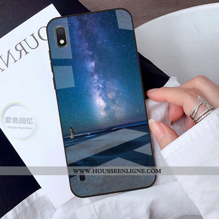 Étui Samsung Galaxy A10 Protection Personnalité Téléphone Portable Coque Dessin Animé Étoile Noir