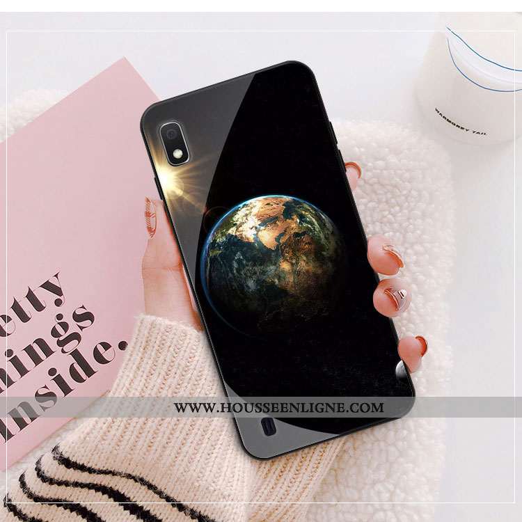 Étui Samsung Galaxy A10 Protection Personnalité Téléphone Portable Coque Dessin Animé Étoile Noir