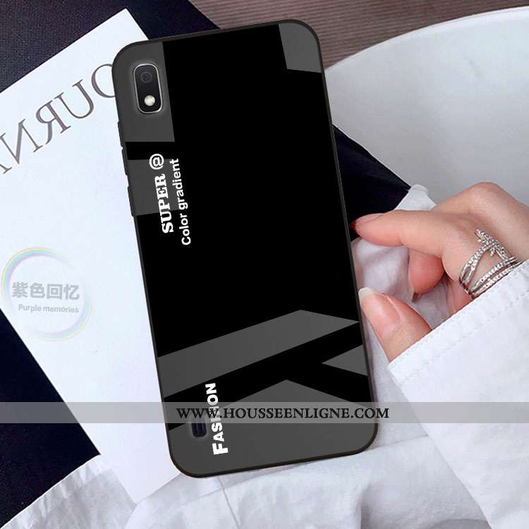 Étui Samsung Galaxy A10 Protection Verre Coque Téléphone Portable Dégradé Étoile Verte