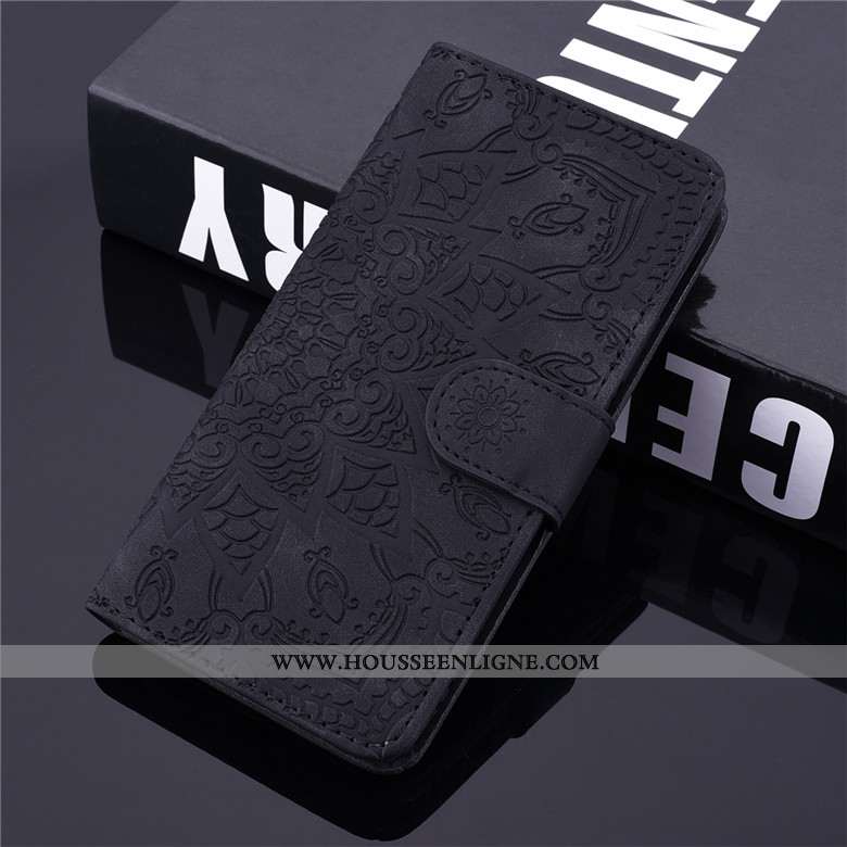 Étui Samsung Galaxy A10s Cuir Fluide Doux Incassable Housse Totem Coque Rouge